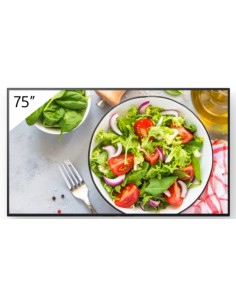 FW-75BZ35L pantalla de señalización Pantalla plana para señalización digital 190,5 cm (75") LCD Wifi 550 cd / m² 4K Ultra HD Neg
