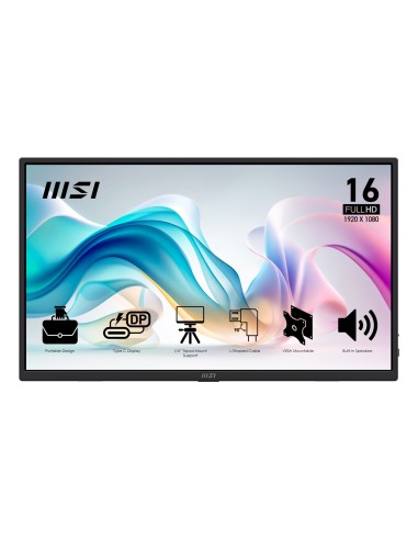 PRO MP165 E6 monitor o TV portátil Monitor portátil Negro 39,6 cm (15.6") LED 1920 x 1080 Pixeles