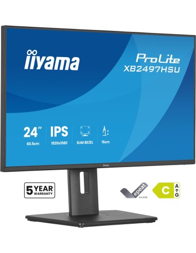 ProLite XB2497HSU-B1 pantalla para PC 60,5 cm (23.8") 1920 x 1080 Pixeles Full HD LED Negro