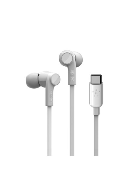 ROCKSTAR Auriculares Alámbrico Dentro de oído Llamadas/Música USB Tipo C Blanco