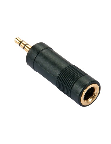 35621 cambiador de género para cable 3.5mm 6.3mm Negro