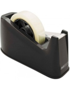 Portarrollos sobremesa rapesco 500 base antideslizante para cinta 33m y 66mx25mm color negro