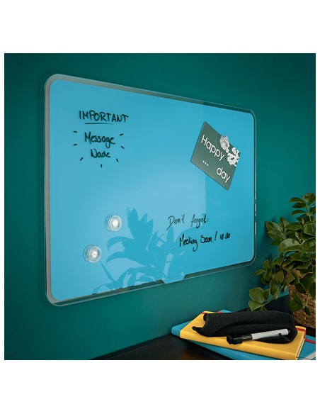 70430061 pizarrón blanco 800 x 600 mm Vidrio Magnético