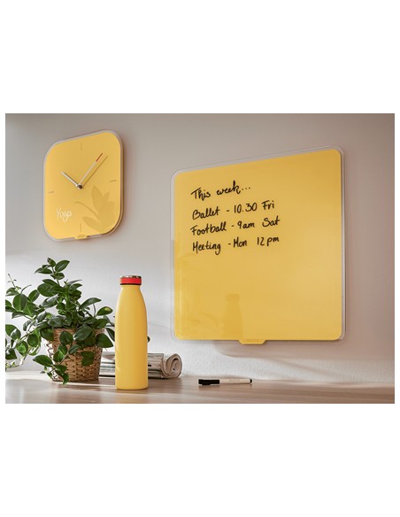 70440019 pizarrón blanco 450 x 450 mm Vidrio Magnético