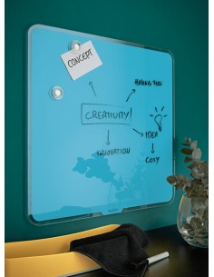 70440061 pizarrón blanco 450 x 450 mm Vidrio Magnético 2