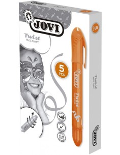 Estuche 5 sticks de maquillaje jovi naranja