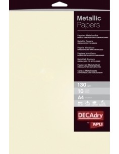 PAPEL METALIZAD.A4 APLI 130g 10h CHAMPAN