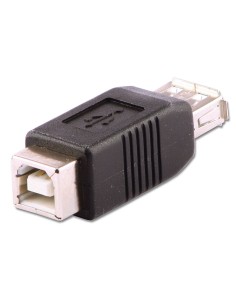 71228 cambiador de género para cable USB A USB B Negro