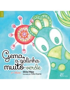 Gema a galinha muito verde