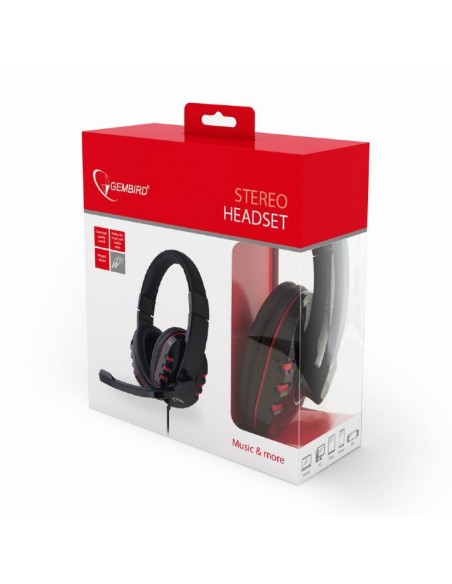 GHS-402 auricular y casco Auriculares Alámbrico Diadema Juego Negro
