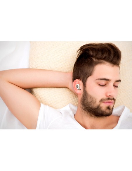 VerveOnes Auriculares Inalámbrico Dentro de oído Llamadas/Música Bluetooth Gris, Blanco