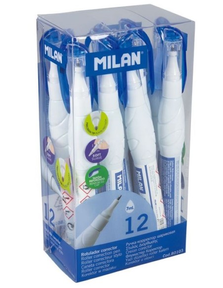 Exp 12 boligrafo corrector 7ml milan