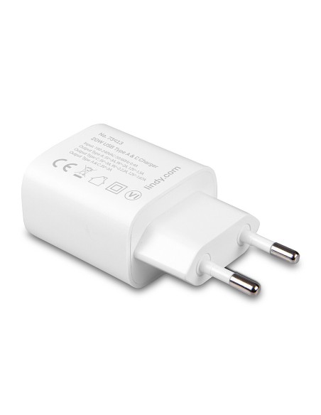 73413 cargador de dispositivo móvil Universal Blanco Corriente alterna Carga rápida Interior