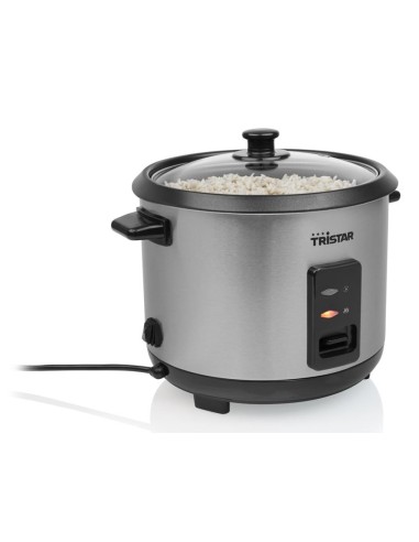 RK-6147 arrocera 1,5 L 500 W Negro, Plata