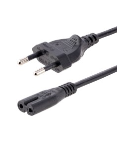 Cable de 2m de Alimentación para Ordenador Portátil o Impresora , UE a C7, 2,5A 250V, 18AWG, Cable de Repuesto para Portátil, C