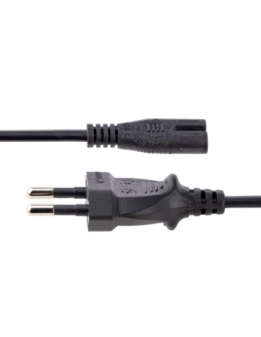 Cable de 2m de Alimentación para Ordenador Portátil o Impresora , UE a C7, 2,5A 250V, 18AWG, Cable de Repuesto para Portátil, C