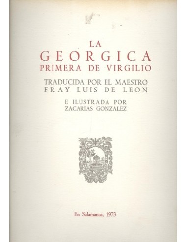 La georgica primera de virgilio