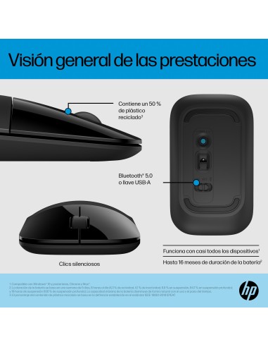 Ratón dual Z3700 negro