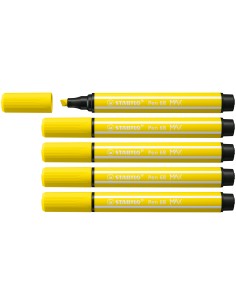 Pen 68 MAX rotulador Amarillo 5 pieza(s)