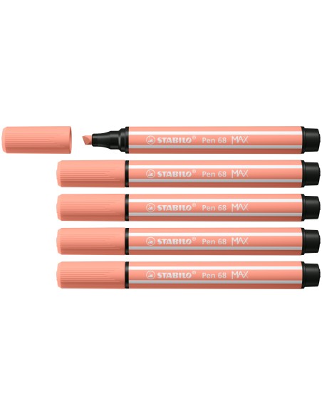 Pen 68 MAX rotulador Naranja claro 5 pieza(s)