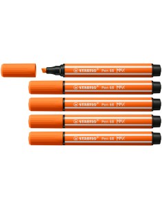 Pen 68 MAX rotulador Naranja 5 pieza(s)