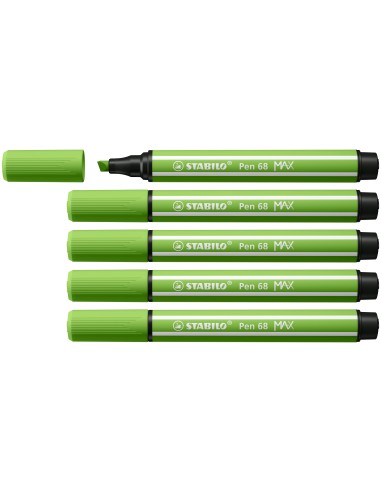 Pen 68 MAX rotulador Verde claro 5 pieza(s)
