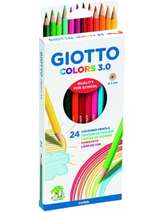 Estuche 24 lapices colores giotto colors 30