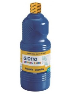 Bote tempera escolar Giotto 500ml azul ultramar