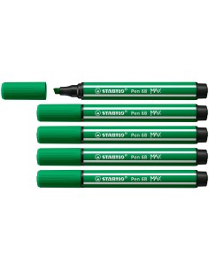 Pen 68 MAX rotulador Verde 5 pieza(s)