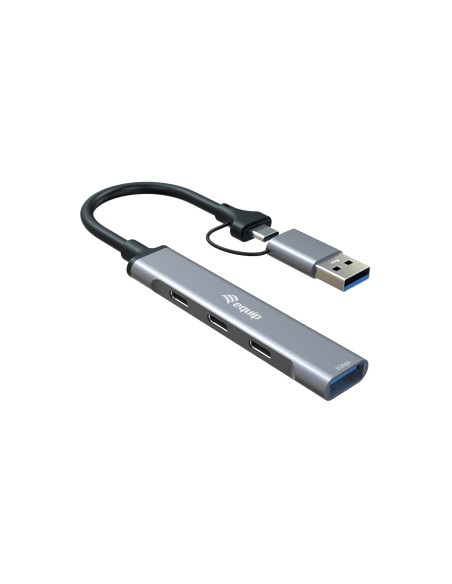 128969 hub de interfaz USB 3.2 Gen 1 (3.1 Gen 1) Type-C 5000 Mbit/s Gris
