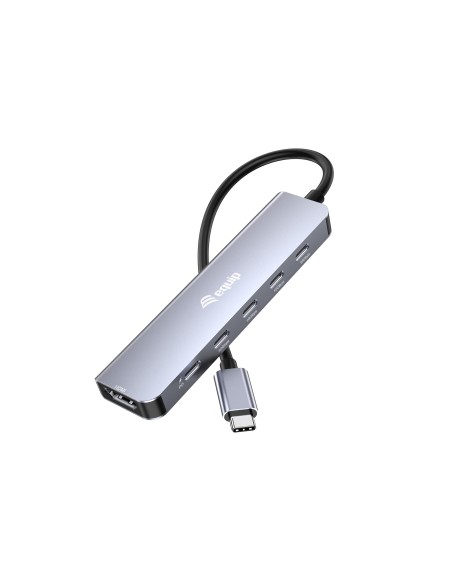 133499 base para portátil y replicador de puertos Alámbrico USB 3.2 Gen 2 (3.1 Gen 2) Type-C Gris