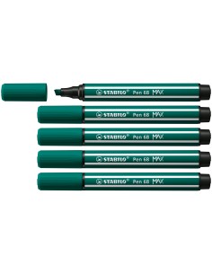 Pen 68 MAX rotulador Verde 5 pieza(s)