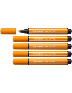 Pen 68 MAX rotulador Naranja 5 pieza(s)