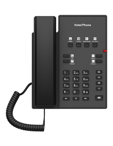 H1 teléfono IP Negro 2 líneas H1 teléfono IP Negro 2 líneas