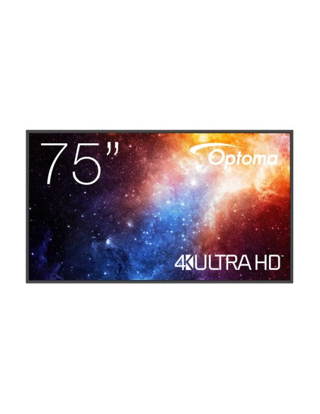 N3751K Pantalla plana para señalización digital 190,5 cm (75") LED Wifi 450 cd / m² 4K Ultra HD Negro Android 11 24/7