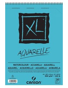 bloc acuarela Canson XL A3 30 hojas 300 gramos