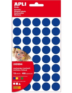 Bolsa 12 hojas gomets colores y formas surtidos grandes