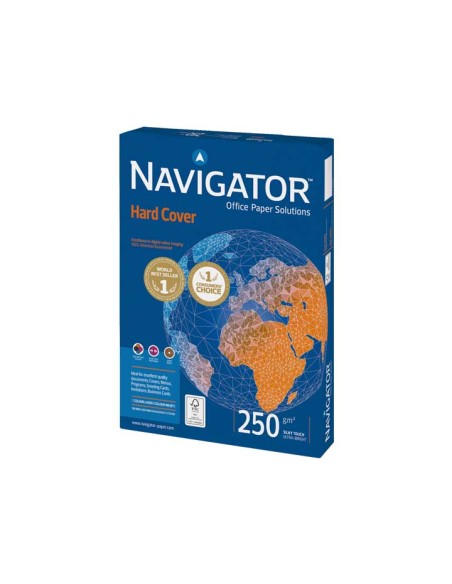 PAQ. 125H PAP. NAVIGATOR HARD COVER A4 250GR