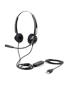 USB HEADSET WITH REMOTE CONTROL Auriculares Alámbrico Diadema USB tipo A Negro