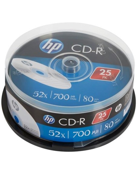 HP CDR80 52X 25PK SPINDLE HP 700MB