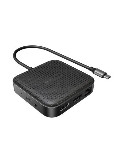 HD583-GL base para portátil y replicador de puertos Acoplamiento USB 3.2 Gen 1 (3.1 Gen 1) Type-C Negro