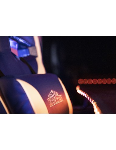 My Hero Academia KX MHA GAMING CHAIR Silla para videojuegos universal Asiento acolchado Azul, Blanco