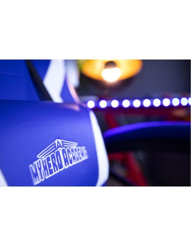 My Hero Academia KX MHA GAMING CHAIR Silla para videojuegos universal Asiento acolchado Azul, Blanco