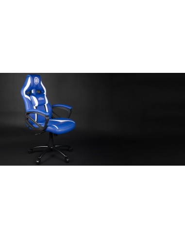 My Hero Academia KX MHA GAMING CHAIR Silla para videojuegos universal Asiento acolchado Azul, Blanco