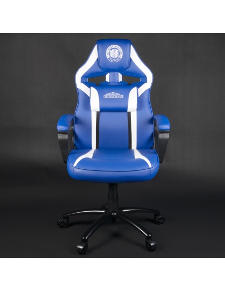 My Hero Academia KX MHA GAMING CHAIR Silla para videojuegos universal Asiento acolchado Azul, Blanco