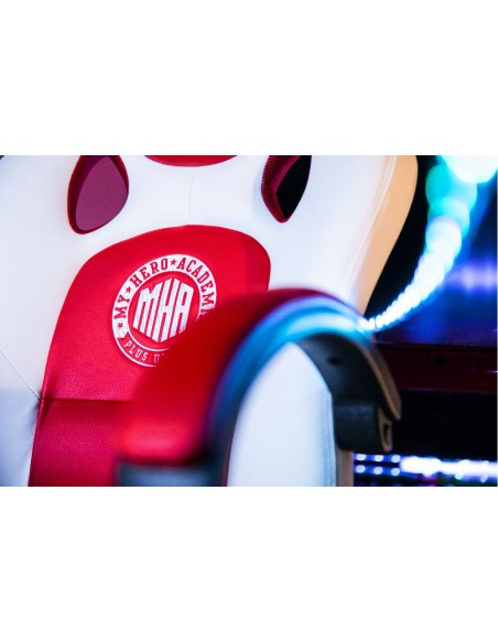 My Hero Academia KX MHA JUNIOR GAMING CHAIR Silla para videojuegos universal Asiento acolchado Rojo, Blanco
