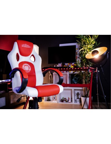 My Hero Academia KX MHA JUNIOR GAMING CHAIR Silla para videojuegos universal Asiento acolchado Rojo, Blanco