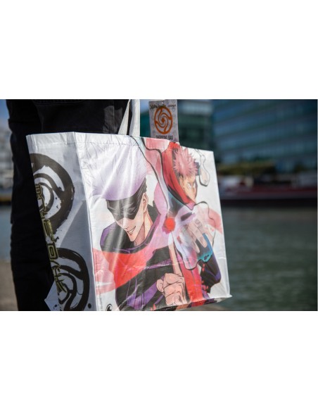 KX JUJUTSU SHOPPING BAG WHITE Blanco Bolso grande