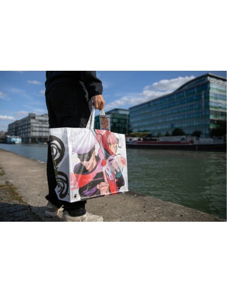 KX JUJUTSU SHOPPING BAG WHITE Blanco Bolso grande