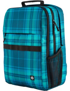 Mochila Campus XL con patrón de cuadros de tartán 2